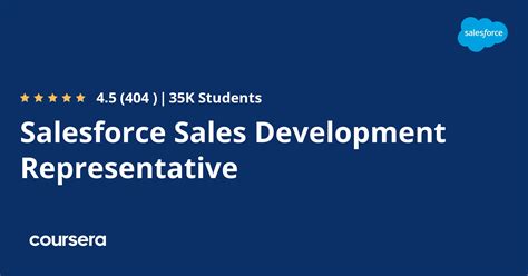 Coursera Salesforce Sales Development Representative Professional Certificate tv commercials