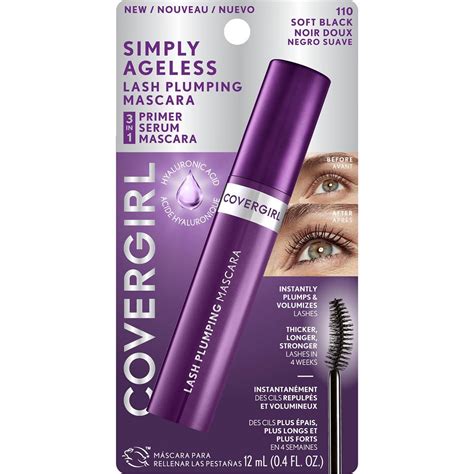 CoverGirl Simply Ageless Lash Plumping Mascara tv commercials