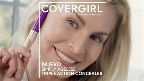 CoverGirl Triple Action Concealer TV commercial - Base de maquillaje antiedad con Niki Taylor