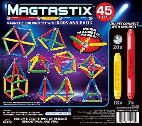 Cra-Z-Art Magtastix 45 Pieces