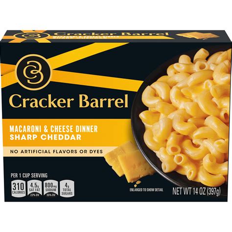 Cracker Barrel Cheese Sharp Cheddar Macaroni & Cheese Dinner logo