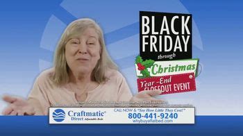 Craftmatic Black Friday Through Christmas Year-End Closeout Event TV commercial - Crazy Lady