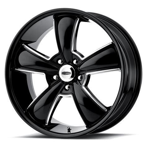 Cragar Wheels 615BMBC Series Modern Muscle Gloss Black With Machined Lip Wheels