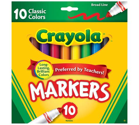 Crayola Classic Colors Markers 10 logo