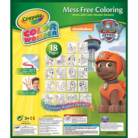 Crayola Color Wonder Mess Free Paw Patrol Coloring & Activity Pad