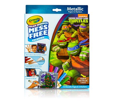 Crayola Color Wonder Metallic Coloring Kit Teenage Mutant Ninja Turtles tv commercials