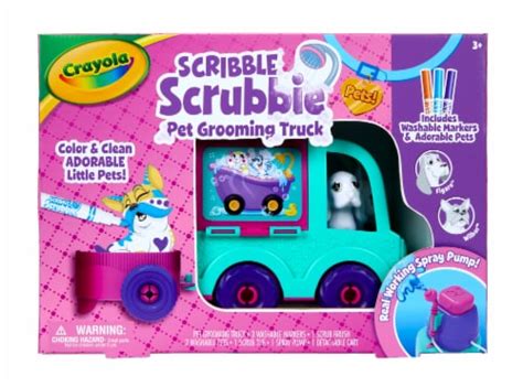 Crayola Scribble Scrubbie Pets Pet Grooming Truck Playset