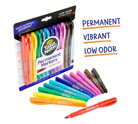 Crayola Take Note! Permanent Markers