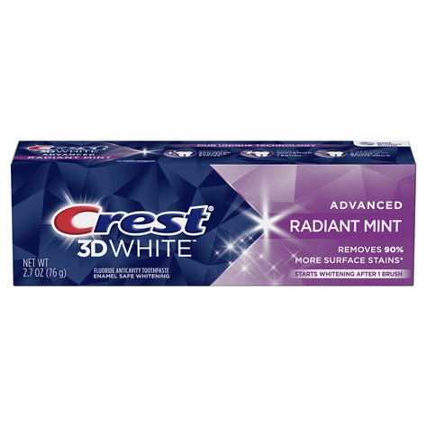 Crest 3D White Radiant Mint logo
