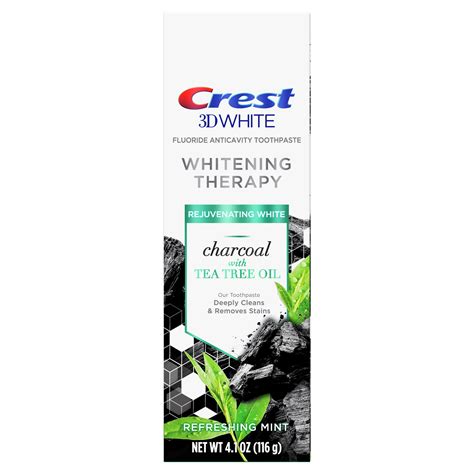 Crest 3D Whitening Therapy Charcoal With Tea Tree Oil