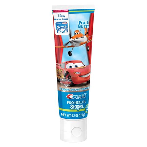 Crest Pro Health Stages Disney Pixar Cars Toothpaste logo