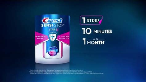 Crest Sensi-Stop Strips TV commercial - One Month of Protection