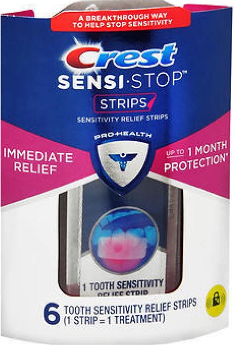 Crest Sensi-Stop Strips logo