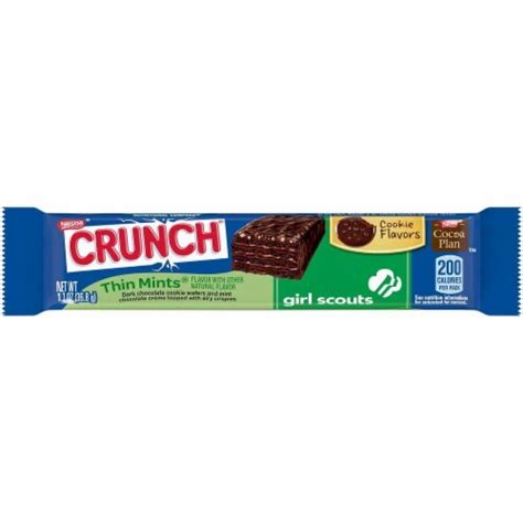 Crunch Girl Scout Candy Bars Thin Mints logo