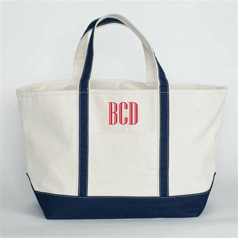 CustomInk Medium Deluxe Canvas Boat Tote Bag logo