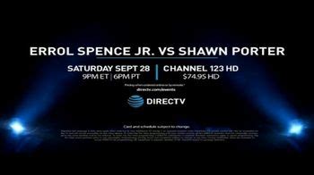 DIRECTV Pay-Per-View: Welterweight Championship: Errol Spence Jr. vs. Shawn Porter logo