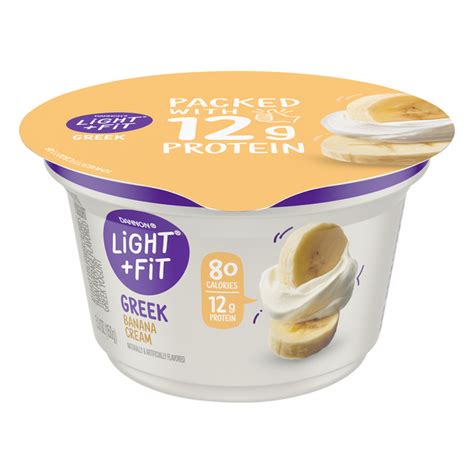 Dannon Light & Fit Greek Banana Cream logo