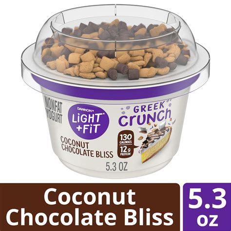 Dannon Light & Fit Greek Crunch Coconut Chocolate Bliss tv commercials