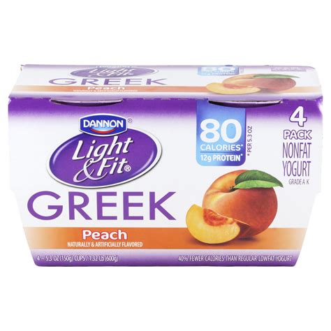 Dannon Light & Fit Greek Peach