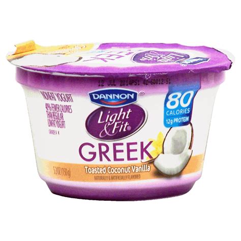 Dannon Light & Fit Greek Toasted Coconut Vanilla