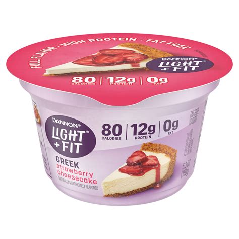Dannon Light & Fit Strawberry Greek Yogurt logo
