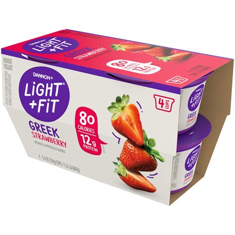 Dannon Light & Fit Strawberry Greek Yogurt logo