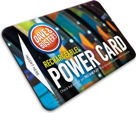 Dave and Buster's Game Card