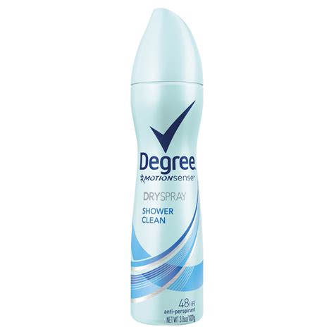 Degree Deodorants Women MotionSense Dry Spray Antiperspirant, Shower Clean tv commercials