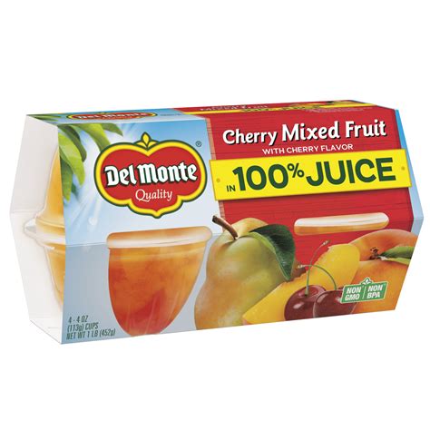 Del Monte Cherry Mixed Fruit Cups