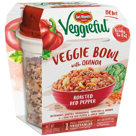 Del Monte Veggieful Veggie Bowl With Quinoa: Roasted Red Pepper logo