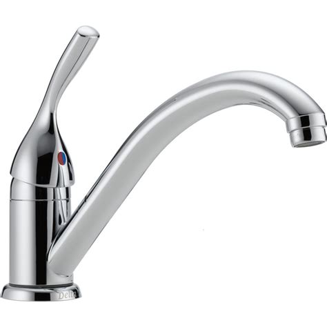 Delta Faucet Single Handle Exposed Hose Kitchen Faucet