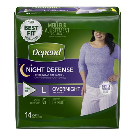 Depend Night Defense Underwear for Women logo