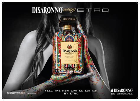 Disaronno Disaronno Wears Etro Limited Edition Bottle logo