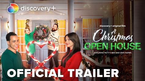 Discovery+ A Christmas Open House logo