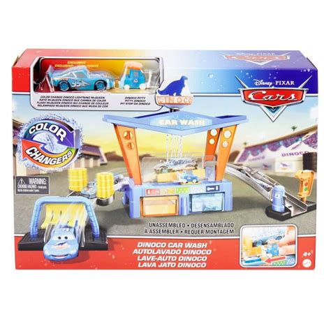 Disney Pixar Cars (Mattel) Color Change Dinoco Car Wash Playset logo