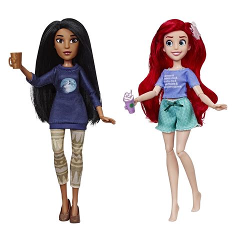 Disney Princess (Hasbro) Ralph Breaks the Internet Movie Dolls, Ariel and Pocahontas