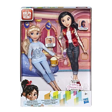 Disney Princess (Hasbro) Ralph Breaks the Internet Movie Dolls, Cinderella and Mulan