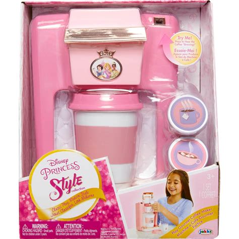 Disney Princess (Jakks Pacific) Style Collection Play Gourmet Coffee Maker 4 Piece Set logo