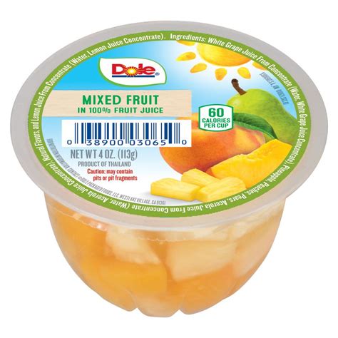 Dole Fruit Bowls Mixed Fruit