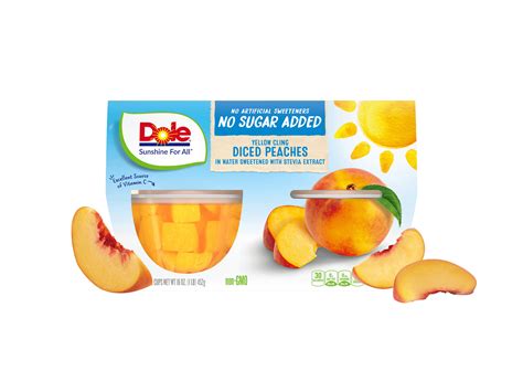 Dole Fruit Bowls: Diced Peaches