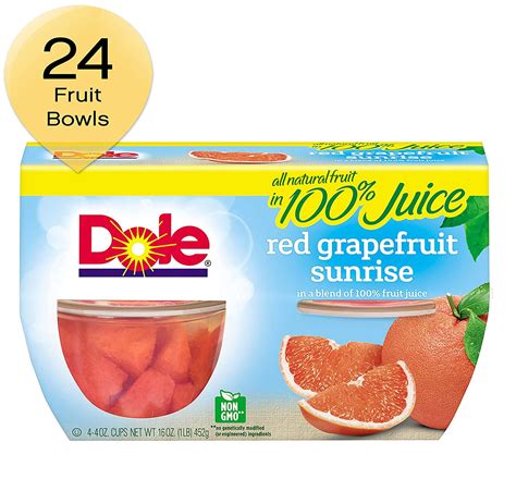 Dole Fruit Bowls: Red Grapefruit Sunrise logo