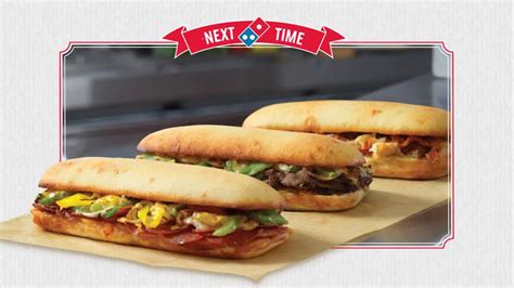 Domino's Oven Baked Sandwich tv commercials