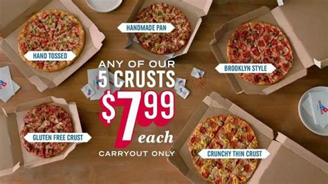 Dominos TV commercial - Five Crust Options for $7.99: Birthday