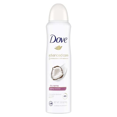 Dove (Deodorant) Caring Coconut Dry Spray Antiperspirant logo