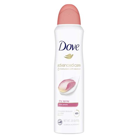 Dove (Deodorant) Dove Advanced Care Rose Petals Dry Spray Antiperspirant tv commercials