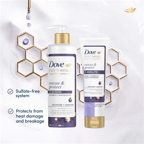 Dove (Hair Care) Hair Therapy Rescue & Protect 1 Minute Serum + Conditioner tv commercials