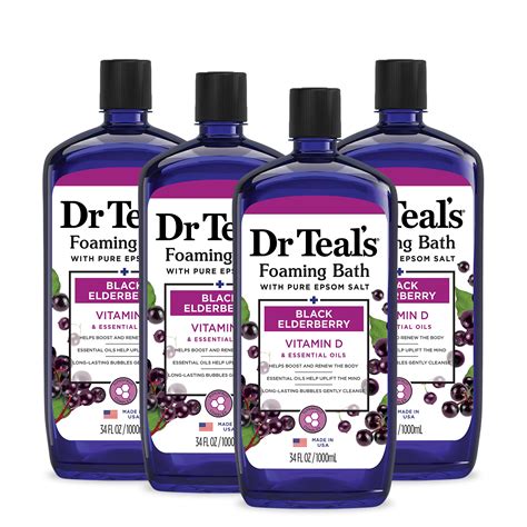 Dr Teal's Black Elderberry Foaming Bath