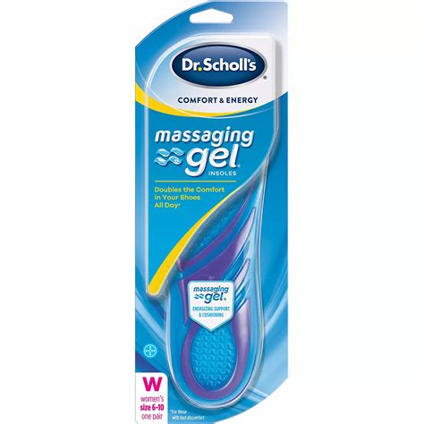 Dr. Scholl's Comfort & Energy Memory Fit Massaging Gel Insoles