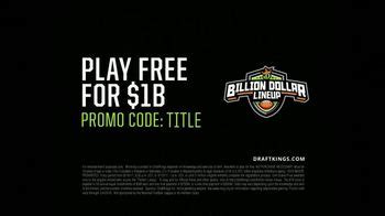 DraftKings Billion Dollar Lineup TV Spot, 'Earnings Dysfunction' created for DraftKings