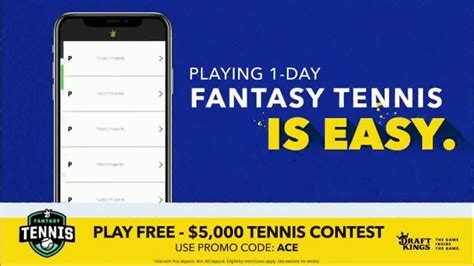 DraftKings Fantasy Tennis TV commercial - 2018 Fantasy Tennis Contest